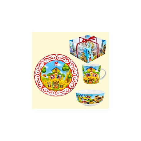 Set De Couverts Enfant Le Roi Lion - 3 Pièces (couteau, Fourchette, Cuillère), En Acier Inoxydable Et Plastique PP