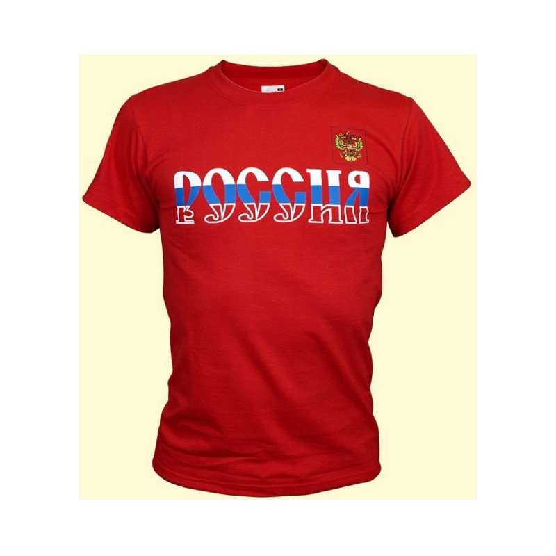  T  shirt Russie  rouge